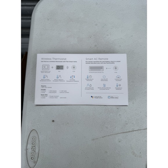 Flair Puck Pro Wireless Thermostat w/batteries and USB cable - New in OEM Box - Picture 3 of 4